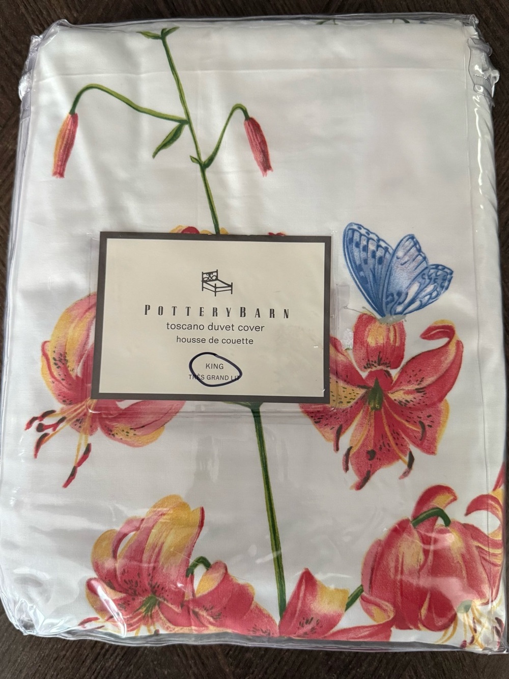 Pottery Barn Toscano Duvet Cover-colorful boho floral king size NWT-Retired